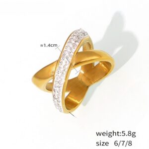 X-Shaped Zirconia Ring - Image 4