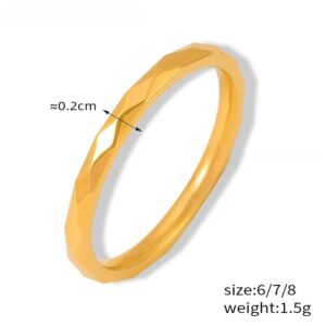 Minimalist Faceted Ring - Image 3