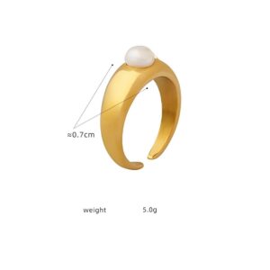 Simple Pearl Ring - Image 3