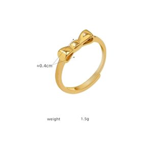 Minimalist Bow Ring - Image 3