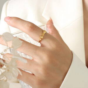 Minimalist Bow Ring - Image 2