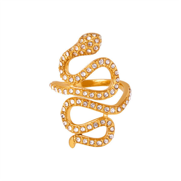 Zirconia Snake Ring