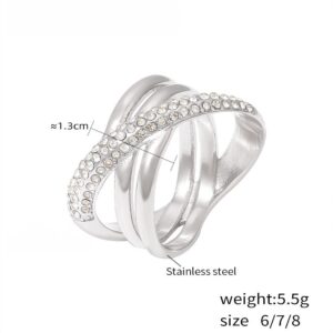 Cross-Wrap Zirconia Ring - Image 4