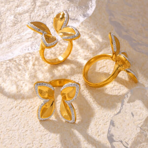 Zircon Butterfly Open Ring - Image 3