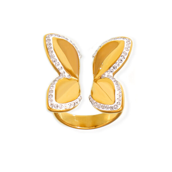 Zircon Butterfly Open Ring