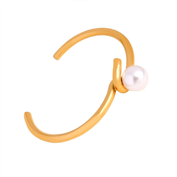 Imitation Pearl Open-Bangle