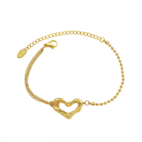 Asymmetric Heart Bracelet