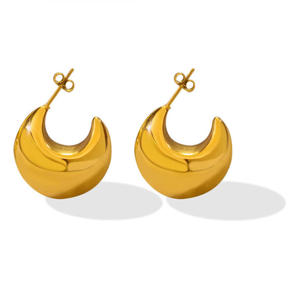 Chunky C-Shaped Earrings