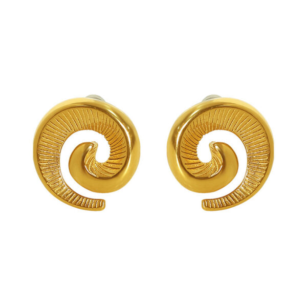 Spiral Stud Earrings