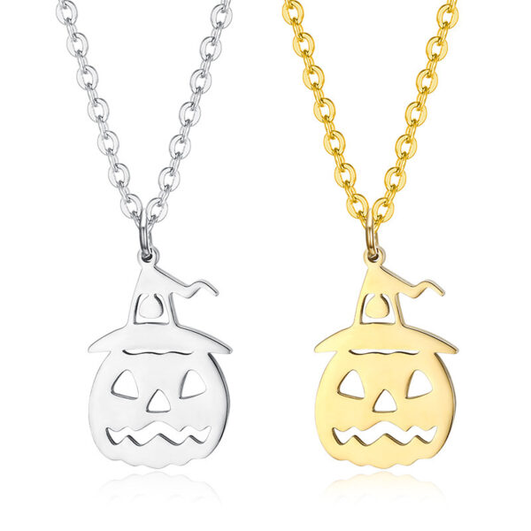 Halloween Chic Pumpkin Pendant Necklace