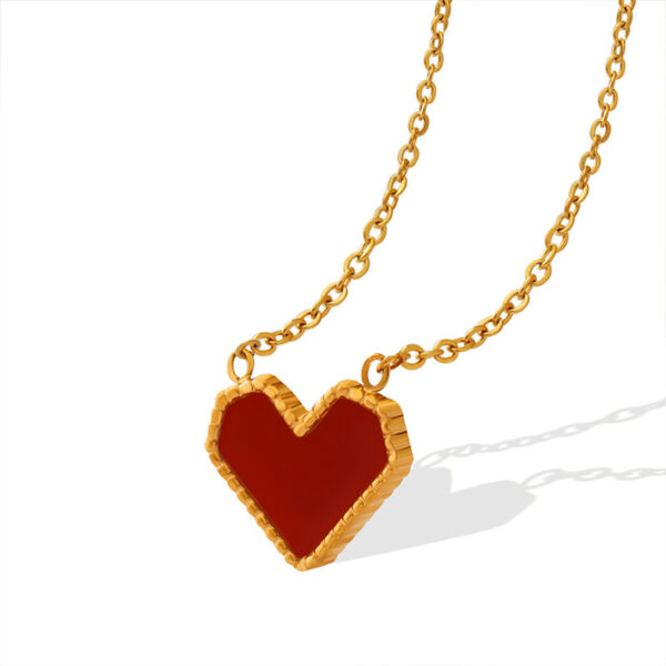 Red Heart Pendant Necklace