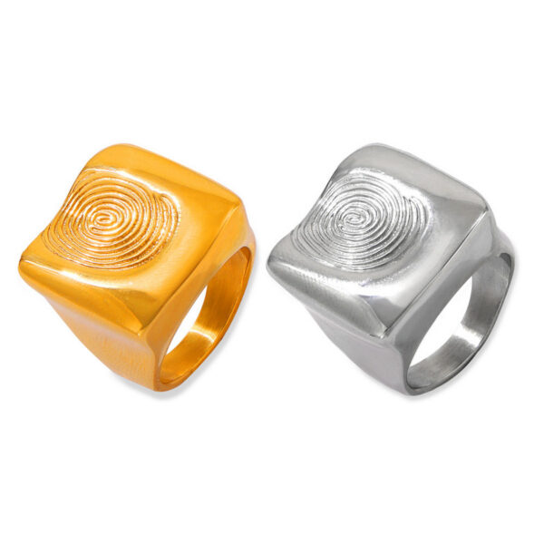 Irregular Fingerprint Ring