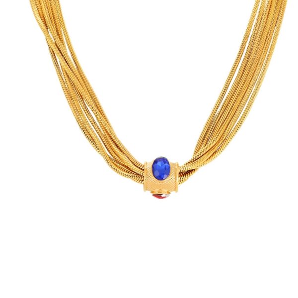 Multi Layered Zircon Necklace